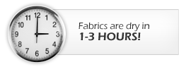 Fabrics Dry in Hours